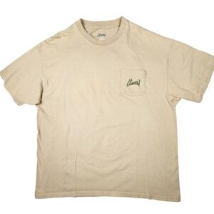 Al Agnew Fishing Graphic T Shirt  Mens 2XL Tan Outdoors Angler Y2K‎ 90s VTG
